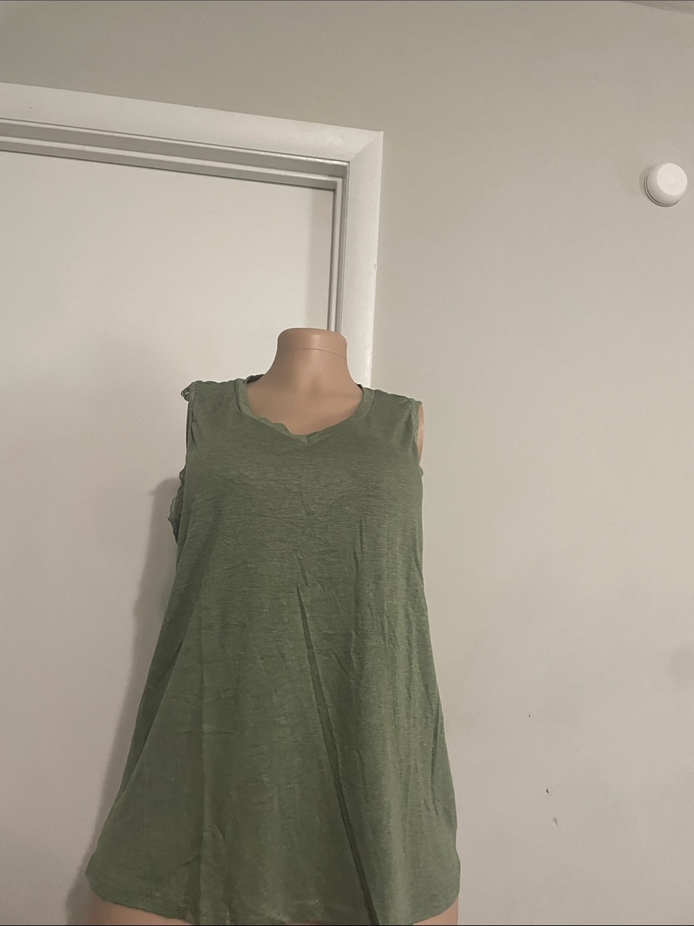 Women’s Olive Green Sleeveless Tank Top